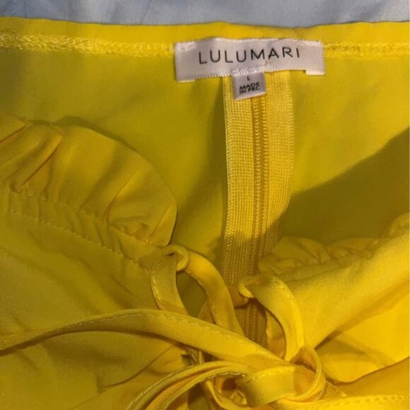 Yellow Midriff Top by Lulumari, Large - Picture 3 of 13